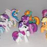 Vintage 2010 Hasbro My Little Pony 8 mini figures Image 2