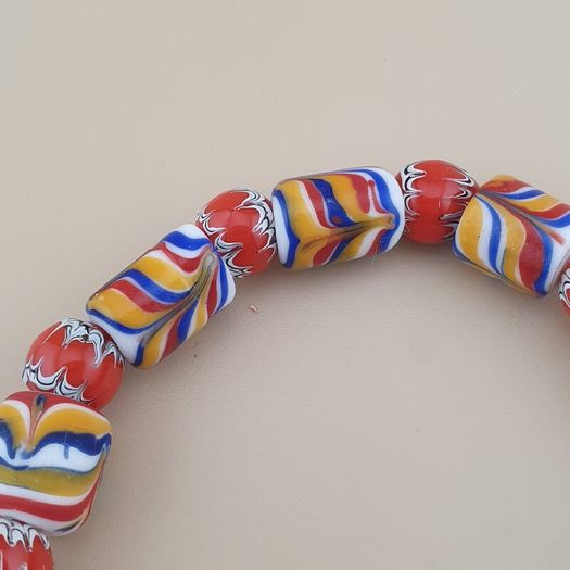 Vintage Venetian Style trade Glass Beads Bracelet