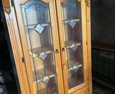 Beautiful solid pine display or storage cabinet