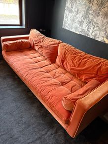 Velvet sofa