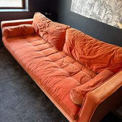 Velvet sofa
