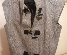 Benetton wool grey gilet UK 8
