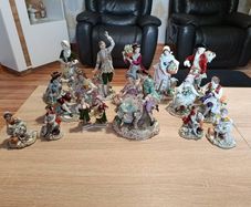 Beautiful Collection of Antique Sitzendorf Porcelain Figurines