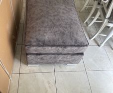 Grey footstool