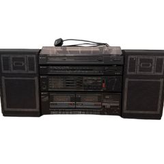 Vintage Hitachi Hi-Fi System | Turntable, Tuner, Amplifier, Dual Cassette | 1980