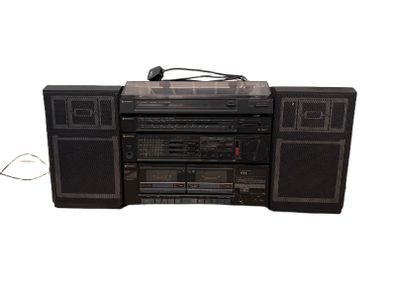 Vintage Hitachi Hi-Fi System | Turntable, Tuner, Amplifier, Dual Cassette | 1980