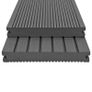 WPC Solid Decking Boards with Accessories 16 m(sqr) 2.2 m Grey Image 2