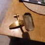 Trench Art Brass Spitfire model on stand Image 6