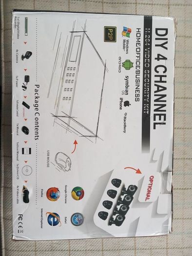New 4 channel security camera.