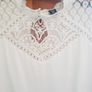 White Decorative Top Long Sleeves Image 2