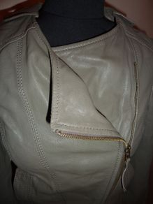 Bershka leather biker jacket size M