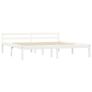 Bed Frame White Solid Pine Wood 180x200 cm 6FT Super King Image 4