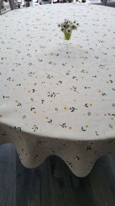 Round tablecloth "Daisies" Cotton 138cm circle tablecloth