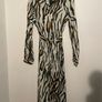 JANE LUSHKA Fabulous Animal Print Button Down Midi Dress With Matching Belt Size XS! Image 7