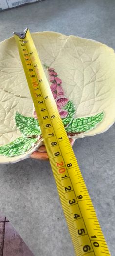 2 Different Itmes-1- Lovely Carlton Ware Foxglove Dish - Made In England - 8 1/2 Inchwide 25.00euro- 2-sylvac Pottery 29 Cm Long Yellow Leaf Plate No. 1904 8 Made In England 25.00 Euro.