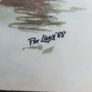 Pat liddy ,irish artist, historian,,1988 Carslberg viking ship Dublin port advertising  art picture,,see picture for condition ,sold as seen . Image 3