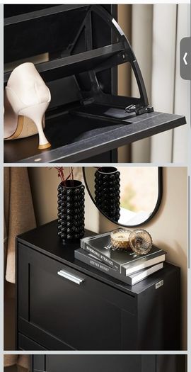 Shoes Rack Shoes Cabinet Black