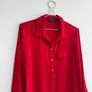 Pre Owned Dorothy Perkins Red Roll-Sleeve Blouse Image 3