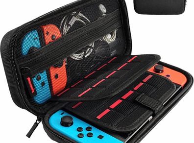Switch Case Compatible with Nintendo Switch/Switch OLED - Carrying Case with 20 Game Cartridges, Protective Hard Shell Travel Case Pouch for Nintendo Switch Console & Accessories