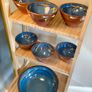 Set of 7 Vintage H&F Terrybaun Irish Pottery Bowls,  Slipware Glazed Image 4