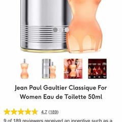 Jean Paul Gaultier Classique parfum for her