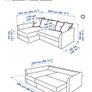 sofa bed ikea excellent condition Image 4