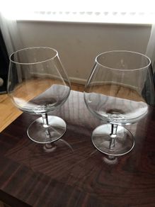 Extra large Brandy  glasses 6" inches H by 4" inches in width