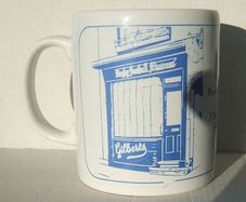 JAMES GILBERT RUGBY FOOTBALL MUSEUM (Webb Ellis Museum) - a scarce merchandise ceramic mug (Coloroll Kilncraft), late 1980's Unused condition.