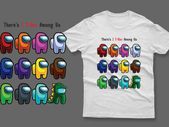 There is 1 t-rex among us t-shirt impostor among us t-shirt impostor t-shirt