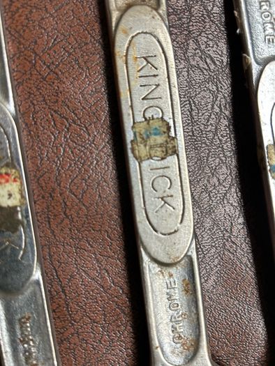 Set of 3 vintage King Dick spanners Military Marked