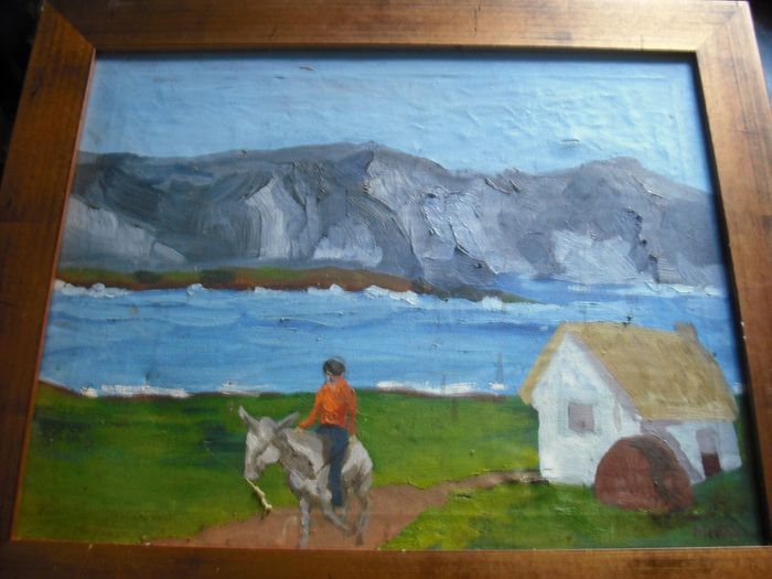a lovely oil painting by a irish artist now passed, BRIEN MERRY