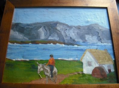 a lovely oil painting by a irish artist now passed, BRIEN MERRY