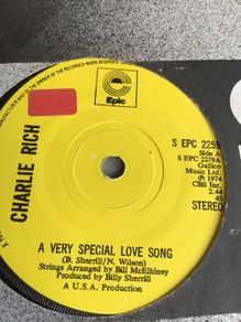 Charlie Rich vinyl single- A  Very Special Love Song