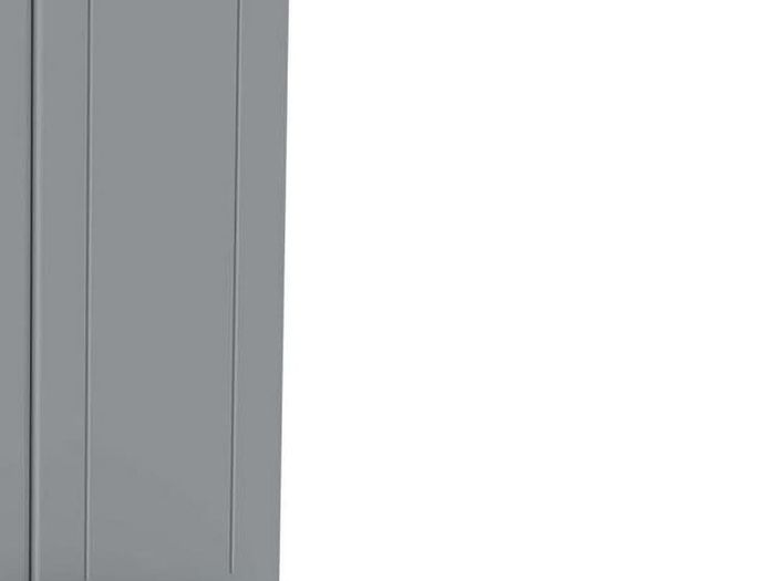 2 Door Cabinet with 1 Internal Shelving and 4 Shelves - 68x37.5x163.5 cm