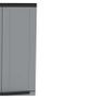 2 Door Cabinet with 1 Internal Shelving and 4 Shelves - 68x37.5x163.5 cm Image 3
