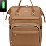 Travel Laptop Backpack, Wide Open Work Bag Lightweight Laptop Bag with USB Charging Port, Anti Theft Business Backpack, Water Resistant School Rucksack Gifts for Men Women (15.6inch Grey/Black) Image 9