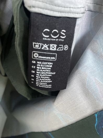 Cos Bottle Green and Blue Dress size