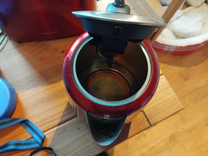 Red kitchen appliance bundle