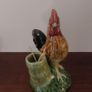 Fantastic Vintage Ceramic Portuguese Majolicaware Rooster Toothpick Holder by Bordallo Pinheiro, Circa 1950s - Kitschtastic!!! Image 10