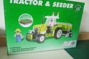 Tractor &amp; Seeder building bricks set