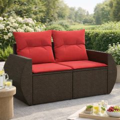2-Seater Garden Sofa with Storage