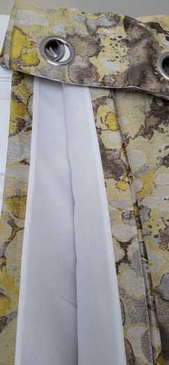 Ochre curtains