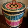 Handwoven Laundry Basket Image 2