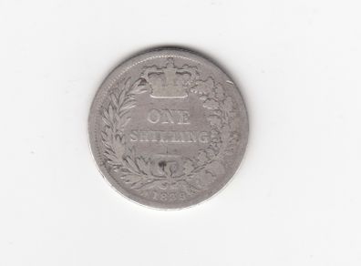 1839, 1/-, 92.5% Silver coin (no 356)