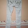 womens D&G Dolce and Gabanna millionaire trousers pants leggings Size small  W 29 L 32 gold print and embellishments Image 9
