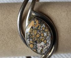 Solid Sterling silver torque bracelet bangle