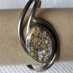 Solid Sterling silver torque bracelet bangle