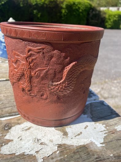 Chinese Zisha Yixing Clay Vase/brush pot
