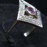 Vintage 9ct Gold Ruby & Diamond Ring Birmingham Hallmarked Size 52 1.81g Image 3