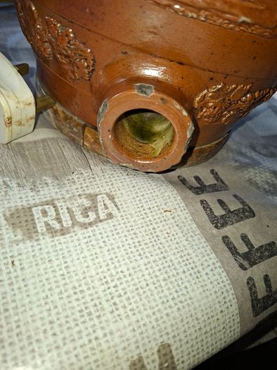 Rare 19th Century English Salt-Glazed Stoneware Brandy 2 Gallon Barrel, Postage Available or collection.